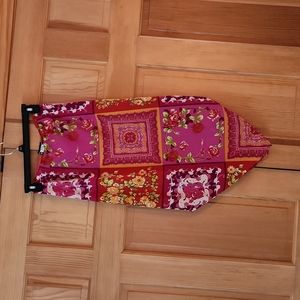 Floral Triangle Hem Skirt Size Small